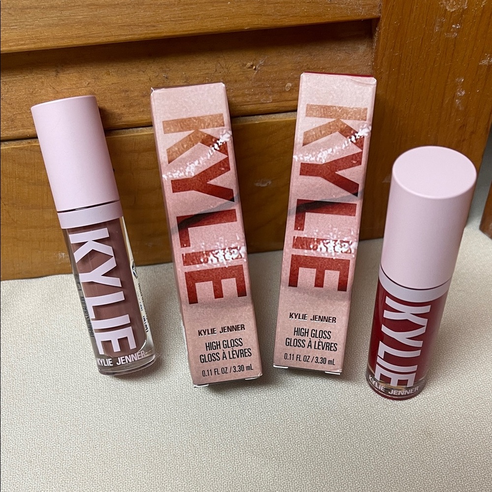 Kylie Cosmetics High Gloss Lip Gloss Duo - Brown and Red